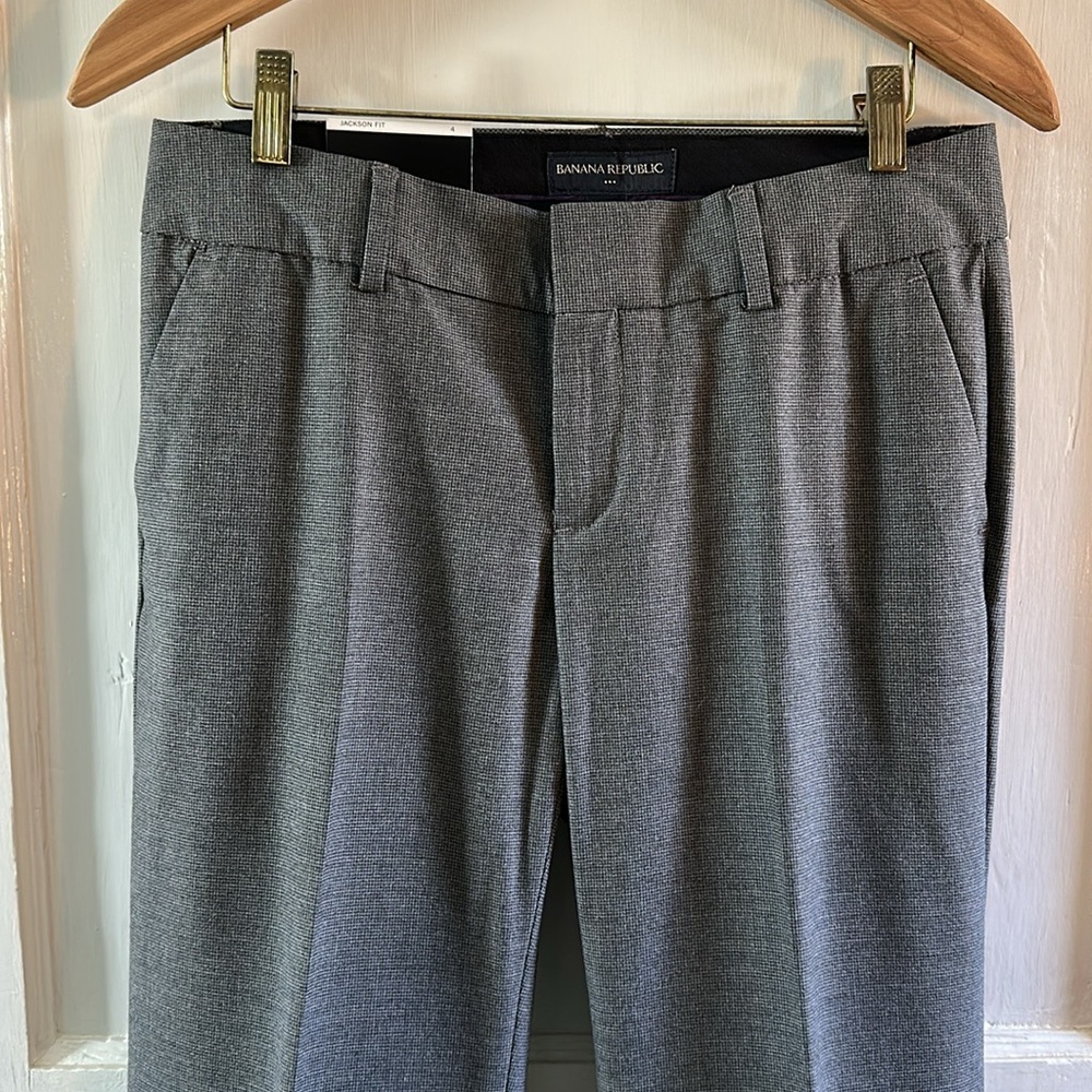 Banana Republic Jackson Fit Trousers - Charcoal Gray - Picture 5 of 16